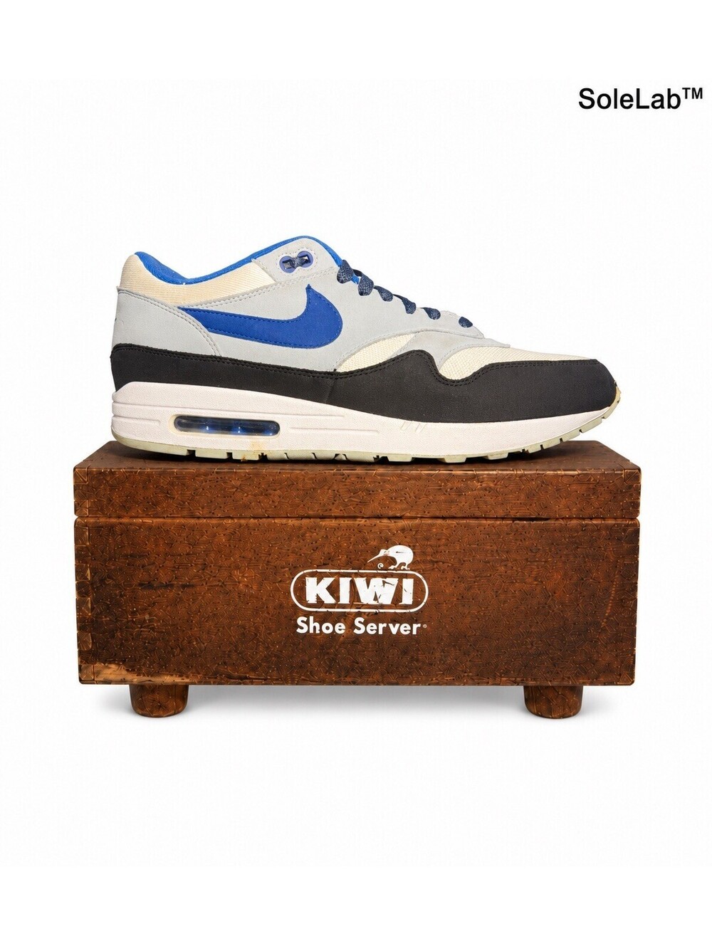 Nike Air Max 1 Gym Blue 2017 Men’s 13 AH8145-102 White Black
